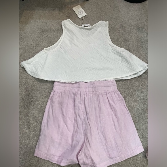NWT Fisherman’sDaughter|| Cotton Set Tank Top and shorts Top S and Bottoms M - Picture 6 of 8